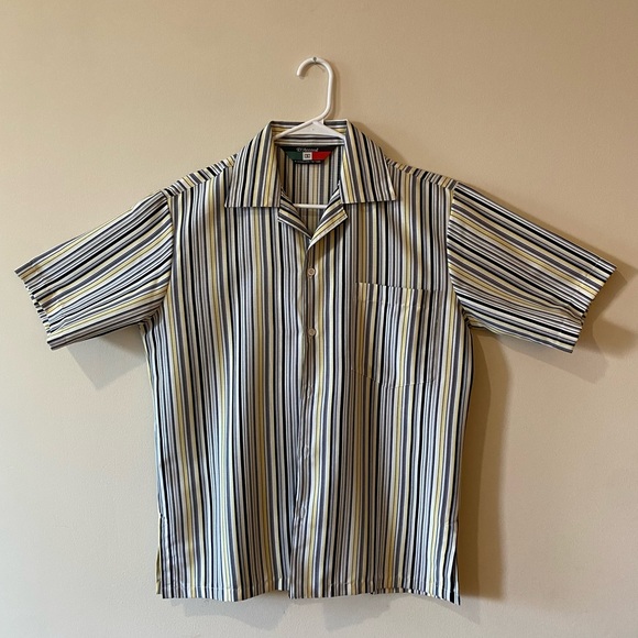 Dead stock Italian button down stripe sopranos M/L - Picture 1 of 3